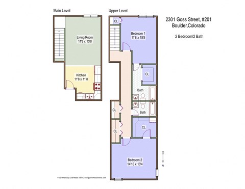 2301 Goss St #201 Floor Plan